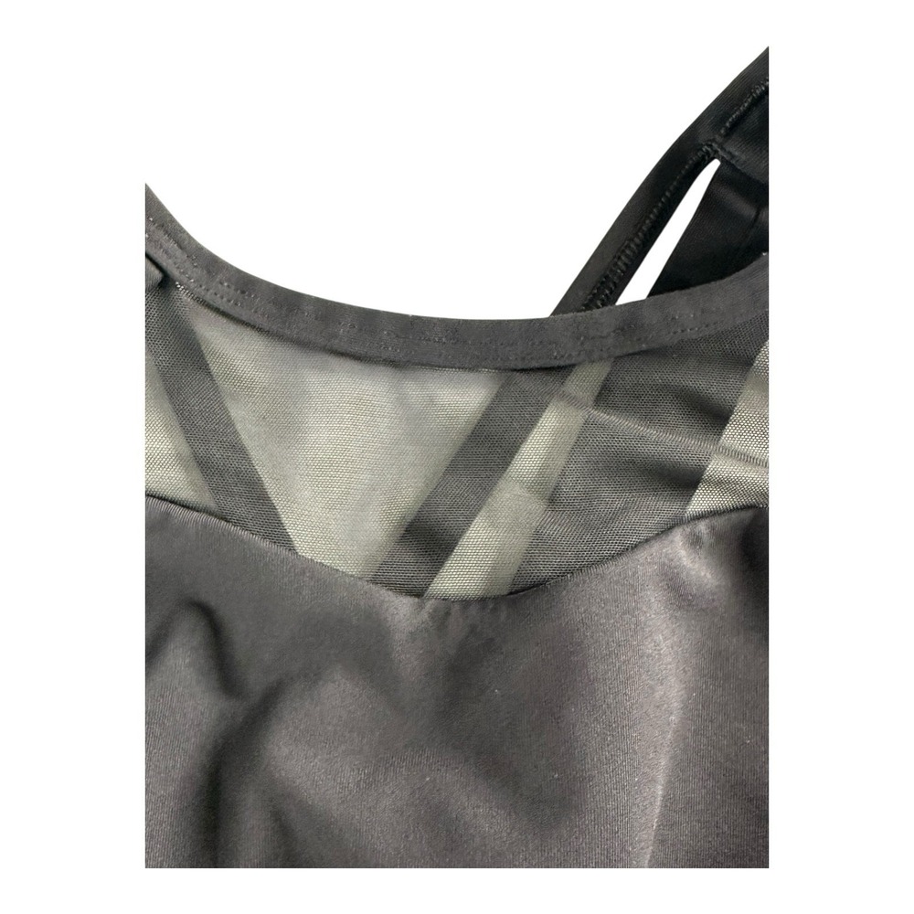 Lululemon Womens Athletic Hook & Clasp Back Racerback Black Sports Bra Size 8 - Picture 2 of 9